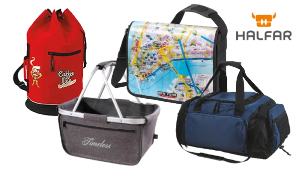 HALFAR - Taschen aus Nylon, Polyester, Filz und LKW-Plane
