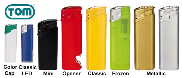 TOM Elektronik-Feuerzeuge